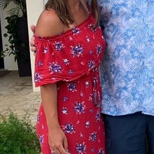 Off the shoulder floral dress